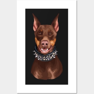 Animal dog bp doberman domestic cute pet Posters and Art